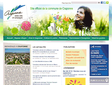 Tablet Screenshot of mairie-craponne.fr