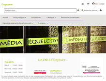 Tablet Screenshot of mediathequeodyssee.mairie-craponne.fr